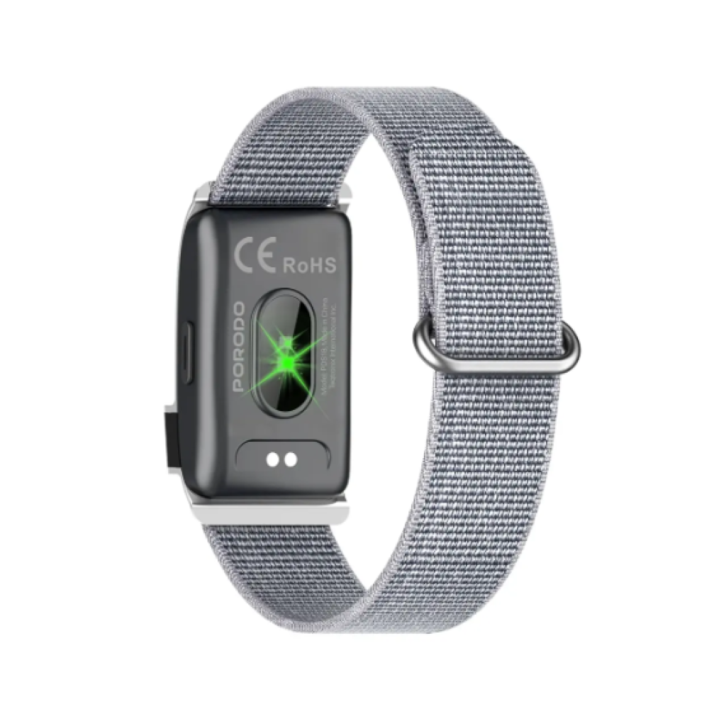 Porodo Trackfit Pro Smart Bracelet Fitness Tracker with Display App - Sliver